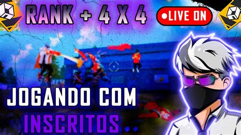 FREE FIRE AO VIVO 6X6 4X4 INSCRITOS SALA PERSONALIZADA