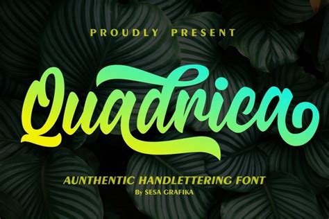 Quadrica - Calligraphy Vintage font