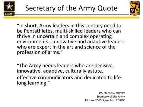 Ppt U S Army Presents Leader Development Practices For St Century