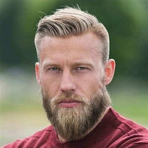 Long Thick Blonde Beard Blonde Beard Mens Hairstyles Short Best