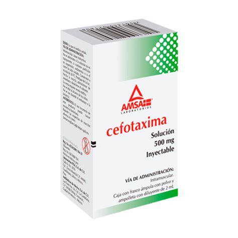 Cefotaxima Solución 1 g Farmacias Gi Mejoramos tu salud elevando