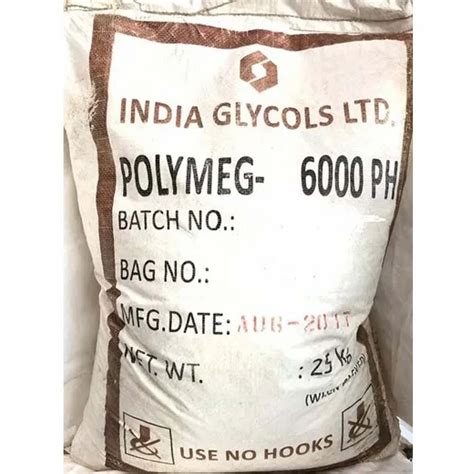 Polyethylene Glycol PEG 6000 Latest Price Manufacturers Suppliers