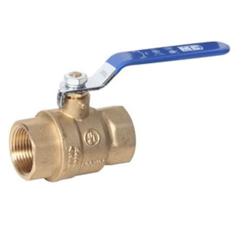 3 4 Npt Fxf Full Port Brass Ball Valve Rohs Mss Sp 110 Compliant