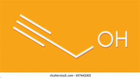 Propargyl Alcohol Molecule Skeletal Formula Stock Illustration 697441003 | Shutterstock