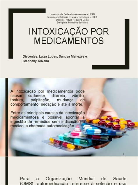 O Que É Intoxicação Medicamentosa - Sintomas e Causas de Intoxicação Medicamentosa | PDF