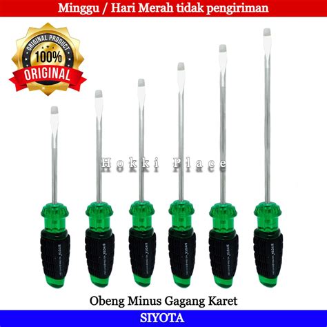 Jual Obeng Minus Popeye Gagang Karet Hijau Shisuka Pembuka Baut