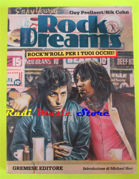 BOOK LIBRO ROCK DREAMS Guy Peellaert Nick Cohn GREMESE EDITORE 1982