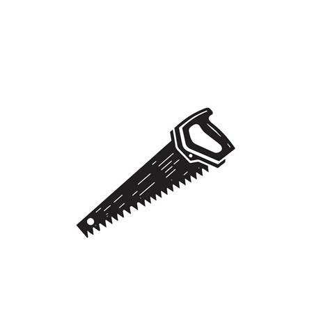 Hand Saw Silhouette Hand Saw Logo Hand Saw Illustration 45992334