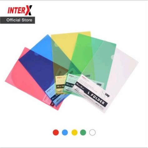 Jual Map L Inter X F4 12 Pcs Tebal Map Bening Plastik Folio Clear