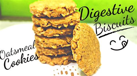 Digestive Biscuits Healthy And Nutricious Oats Cookies Homemade Atta