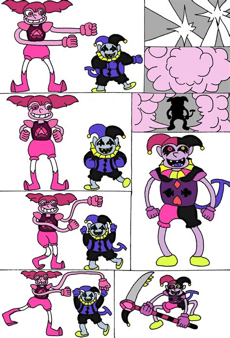 Jevil and Spinel Fusion Comic by MadScepticTrooper on DeviantArt