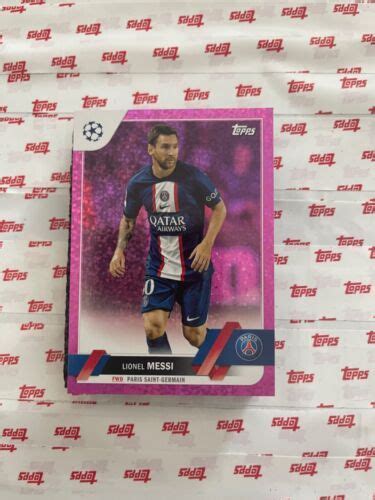 2022 23 Topps UCL Lionel Messi Pink Diamond 1 PSG EBay