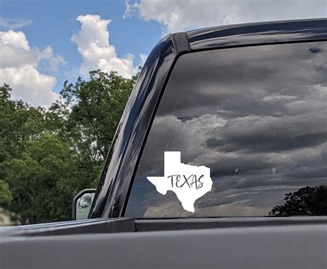 Texas Vinyl Decal Car Decal Texas Car Sticker State - Etsy