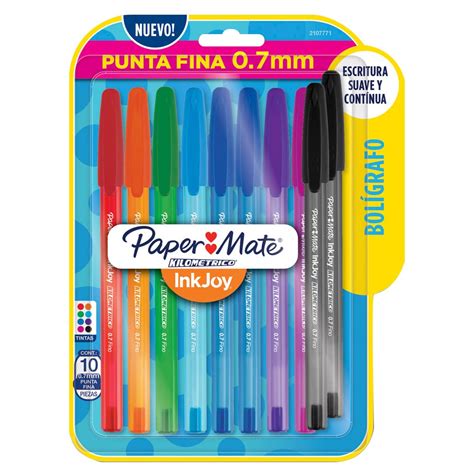 Caneta Kilometrica Paper Mate - PAPER MATE, Caneta Esferográfica, Paper Mate, Kilométrica, 100, Colorz ...
