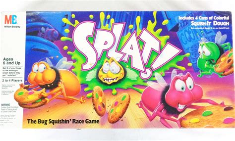 Vintage Splat Board Game Milton Bradley 1990 Complete Toy