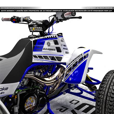 Adhesivos Quad Yamaha Banshee Line Blanco Extremegraphics Es