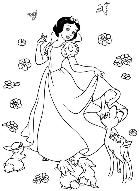 Desenhos Da Branca De Neve Para Colorir Como Fazer Em Casa