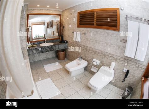 interior  modern hotel bathroom stock photo alamy