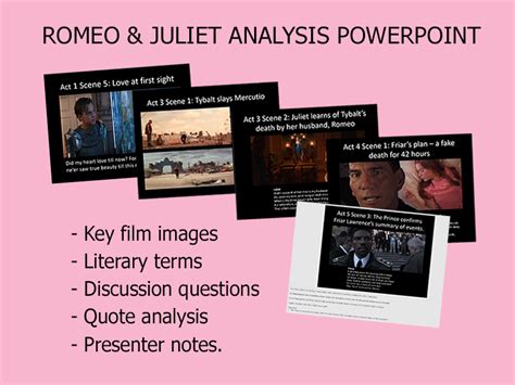 Romeo And Juliet Analysis Powerpoint Teaching Resources