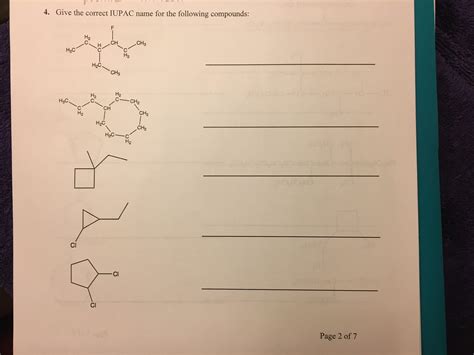 Answered 4 Give The Correct Iupac Name For The Bartleby