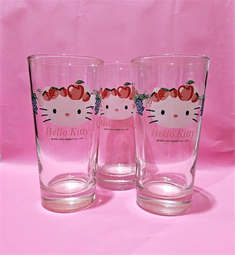 Hello Kitty Tall Glass Furniture And Home Living Kitchenware And Tableware Dinnerware And Cutlery