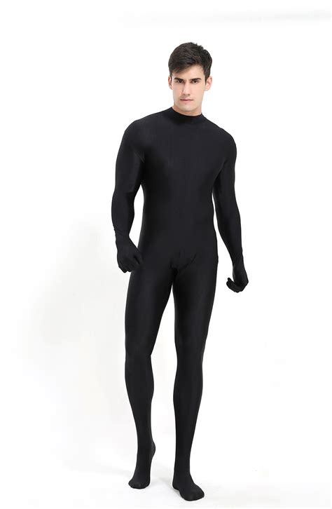 30 86US Speerise Adult Black Full Body Zentai Spandex Unitards Men