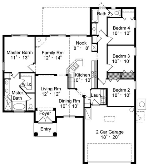 Beach House Plan with 4 Bedrooms and 2 Car Garage - Plan 8892 - Plan 8892