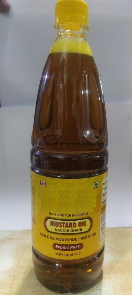 Private Label Kachi Ghani Mustard Oil Packaging Type Plastic Bottle Packaging Size 5 Litre