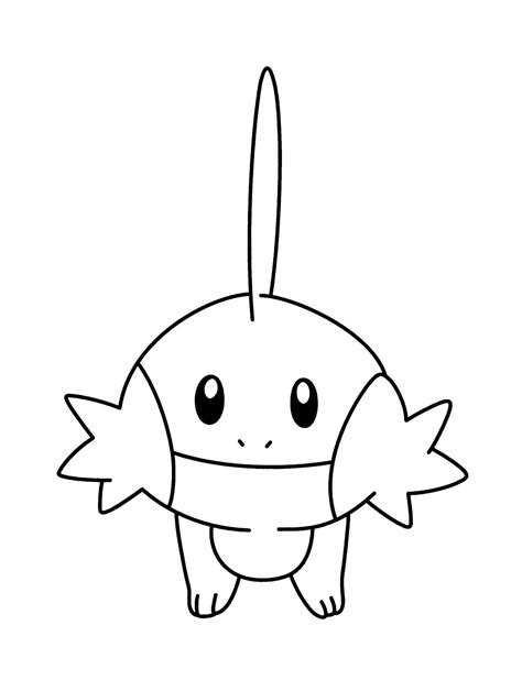 Pokemon Mudkip Coloring Pages At Free Printable