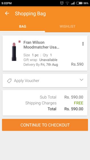 Jabong App Review - Health Beauty and Food