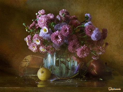 Хризантемы розовые... | Натюрморт, Фото на холсте, Картины