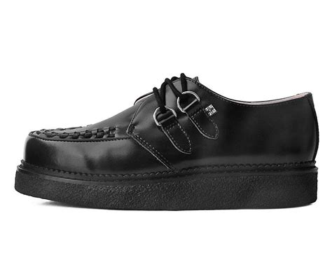 Black Leather 1970 Original Creeper Sko Uno