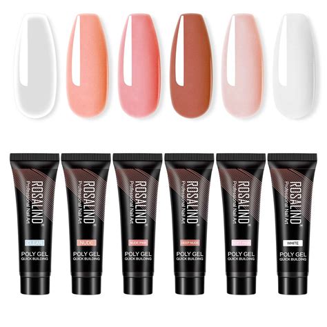 Poly Nail Gel Set 6 Pieces - Nude Colors - Solid Gel Builder 15ml | Shop Today. Get it Tomorrow ...