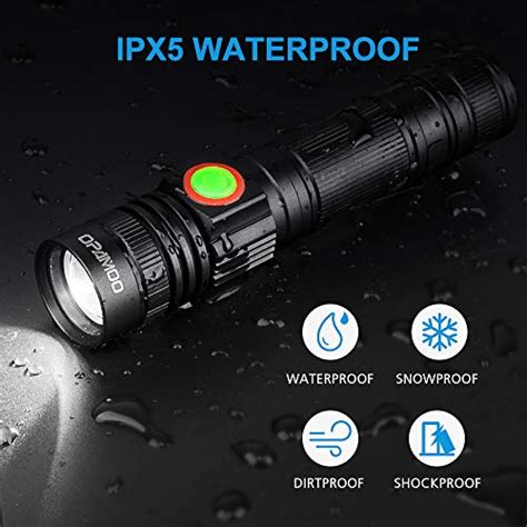 Rechargeable Flashlight Led Tactical Flashlight Include Battery Cree