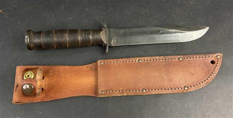 Lot Ww2 Camillus Usn Mark 2 Combat Knife