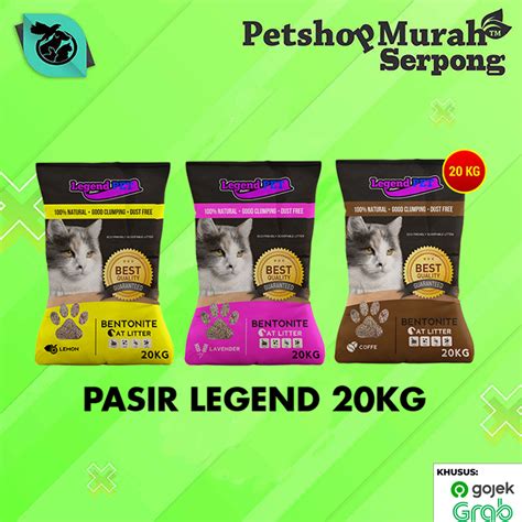 Jual GOSEND Pasir Kucing Legend Gumpal Wangi Clumping Bentonite 20 Kg