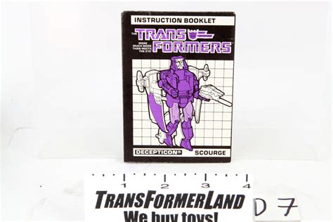 Transformers® G1 Scourge Instructions SKU 309321 | Transformerland.com ...