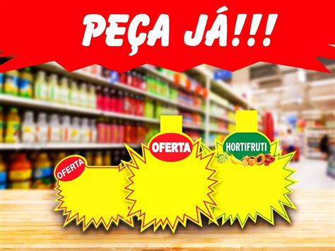 Kit Cartaz Splash Placa Oferta Supermercado Unds Parcelamento