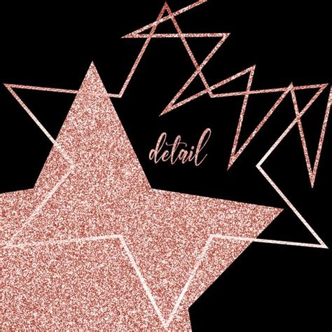 Pink Glitter Stars Clipart