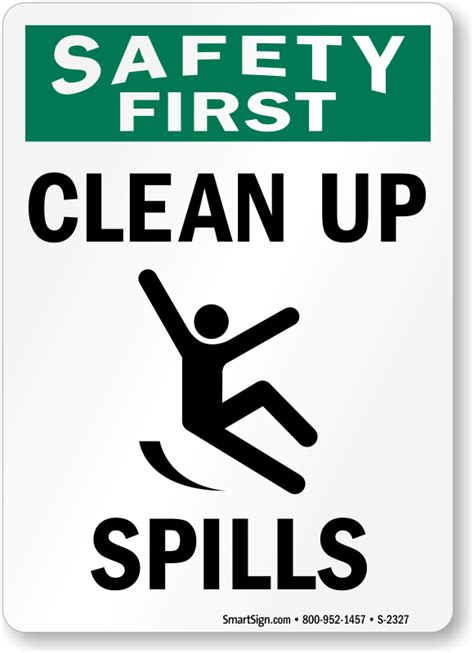 Spill Clean Up Signs Spill Response Signs Spill Kit Signs