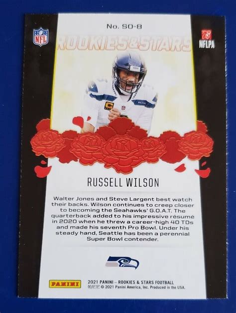 2021 Panini Rookies Stars Standing Ovation Russell Wilson Seahawks SO