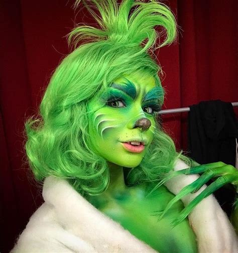 The Grinch Makeup Xmas Makeup Christmas Makeup Look Halloween Tattoo