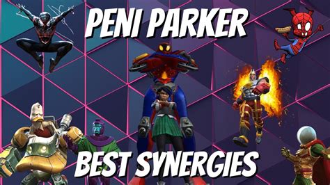 The Best Peni Parker Synergies Synergy Guide Mcoc Guide Marvel Contest Of Champions Youtube