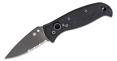 Spyderco Autonomy 2 Auto Folding Knife 35 Lc200n Black Dlc Combo