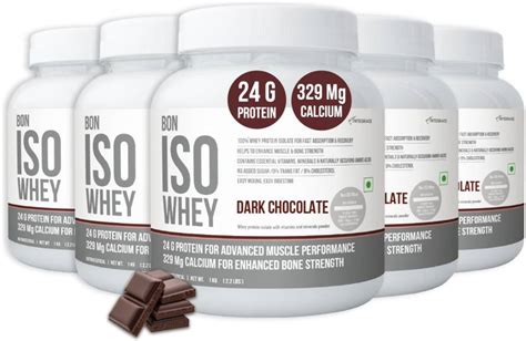 Bon Iso Whey 100 Protein Isolate For Muscle Strength And Bone Health Dark Chocolate Whey