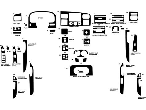 Ford F350 Interior Parts Diagram