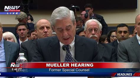 Opening Statement Robert Mueller Outlines Testimony Youtube