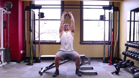 Kettlebell Seated Shoulder Press YouTube