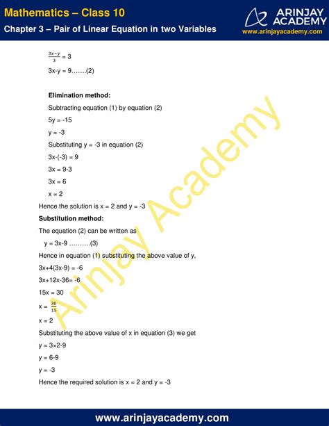 Ncert Solutions For Class Maths Chapter Exercise Pair Of