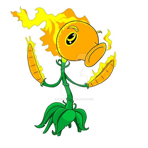 Fire Peashooter (GW/GW2) by Canvasbirdie on DeviantArt